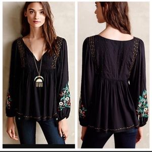 Anthropologie Austrail peasant blouse